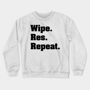 Wipe. Res. Repeat. MMO Classic Crewneck Sweatshirt